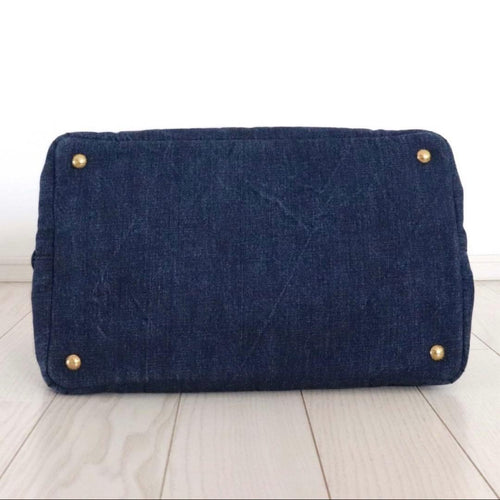 Prada Tote Bag B1877B Denim Avio
