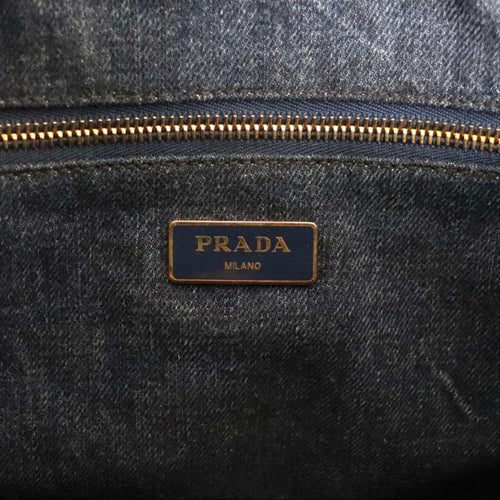 Prada Tote Bag B1877B Denim Avio