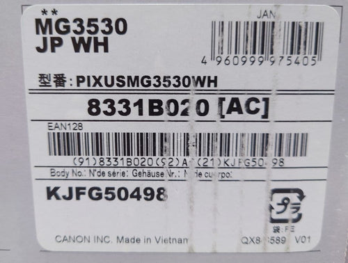 Canon Inkjet Printers (Canon)Mg3530Wh
