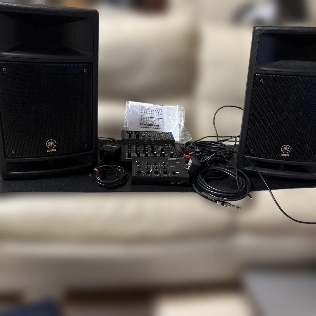 Yamaha Portable Pa System Stagepas300 Bossbx-4 Mackie8