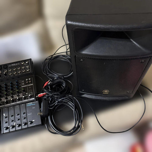 Yamaha Portable Pa System Stagepas300 Bossbx-4 Mackie8