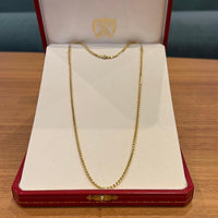 Cartier Necklaces Vintage Wave Link Chain Yg750