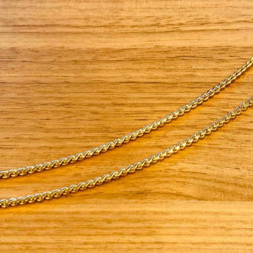 Cartier Necklaces Vintage Wave Link Chain Yg750