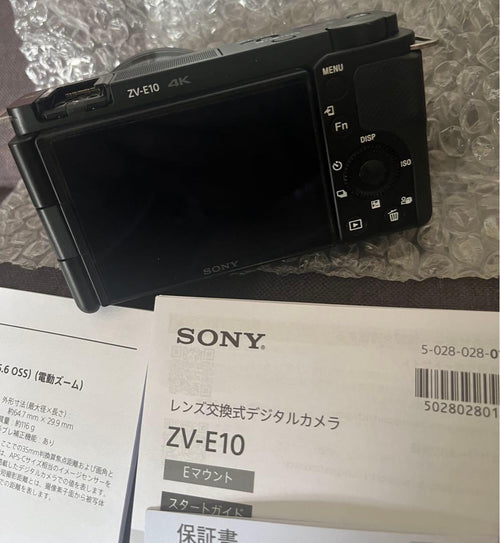Sony Mirrorless Interchangeable Lips Zv-E10 4K