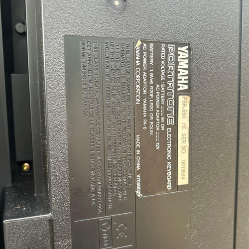 Keyboard Electronic Piano Yamaha Psr-550
