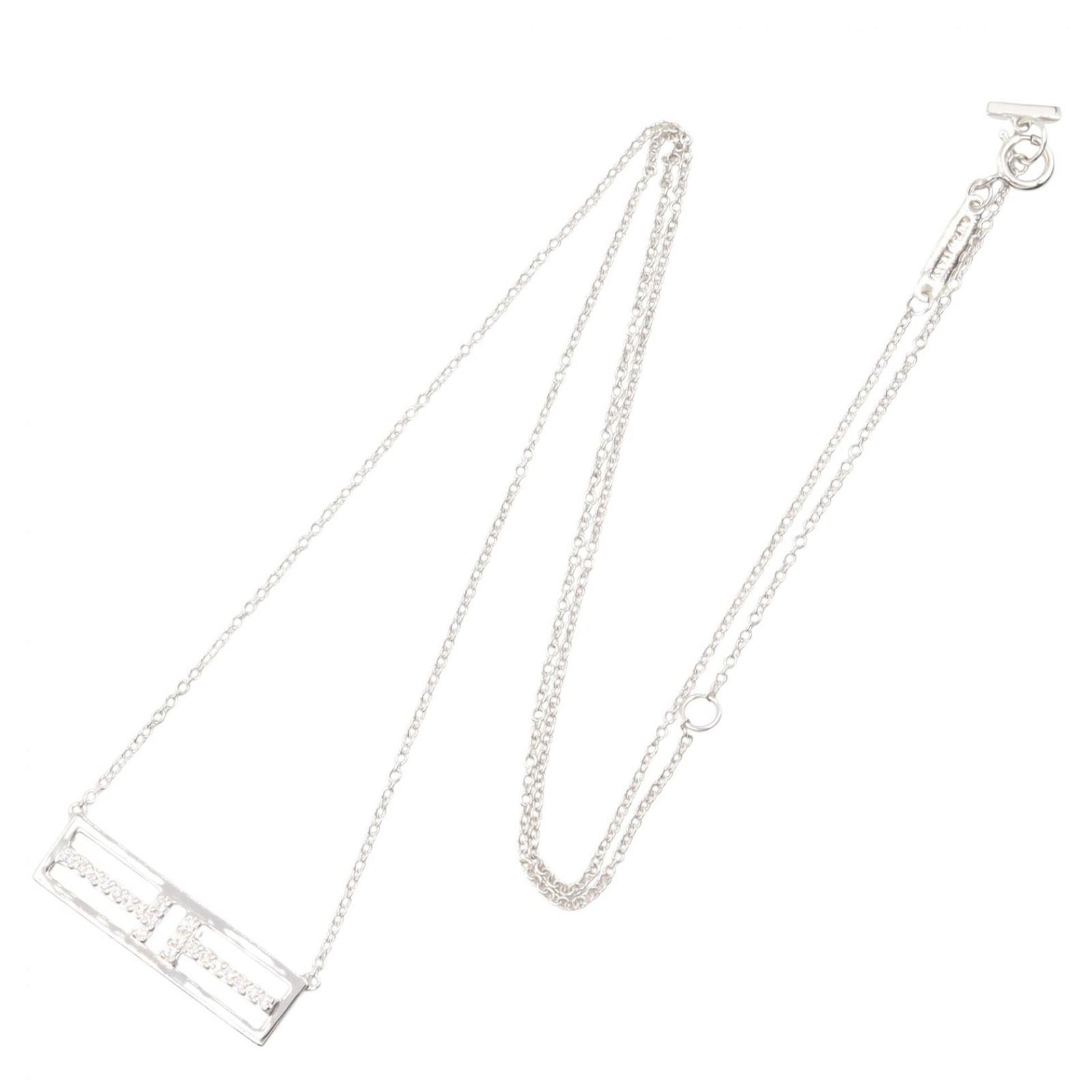 Tiffany Necklace Co T 40/45.5 K18Wg