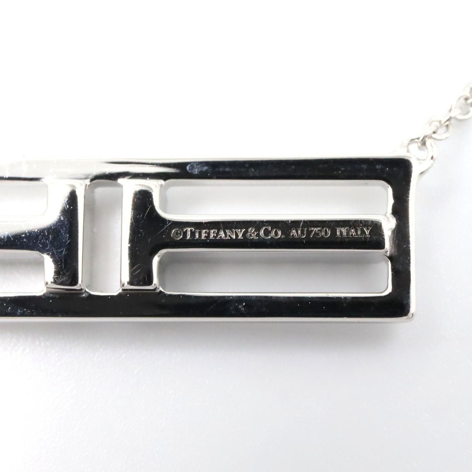 Tiffany Necklace Co T 40/45.5 K18Wg