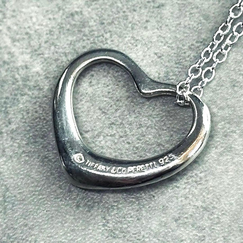 Tiffany Necklaces Sv925 Open Heart Necklace
