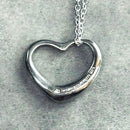 Tiffany Necklaces Sv925 Open Heart Necklace