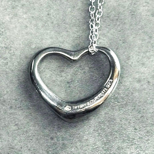 Tiffany Necklaces Sv925 Open Heart Necklace
