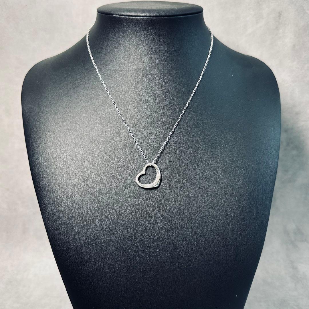 Tiffany Necklaces Sv925 Open Heart Necklace