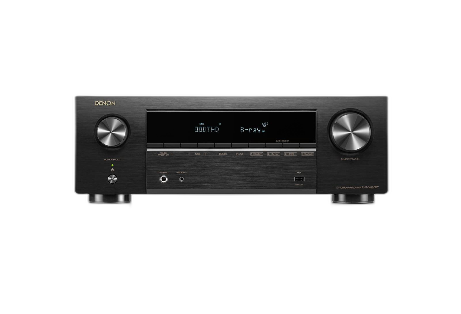 Av Amplifier Hd Hdr10+ Earc Ultra 8K 5.2Ch Avr-X580Btk Avr-X580Bt Denon