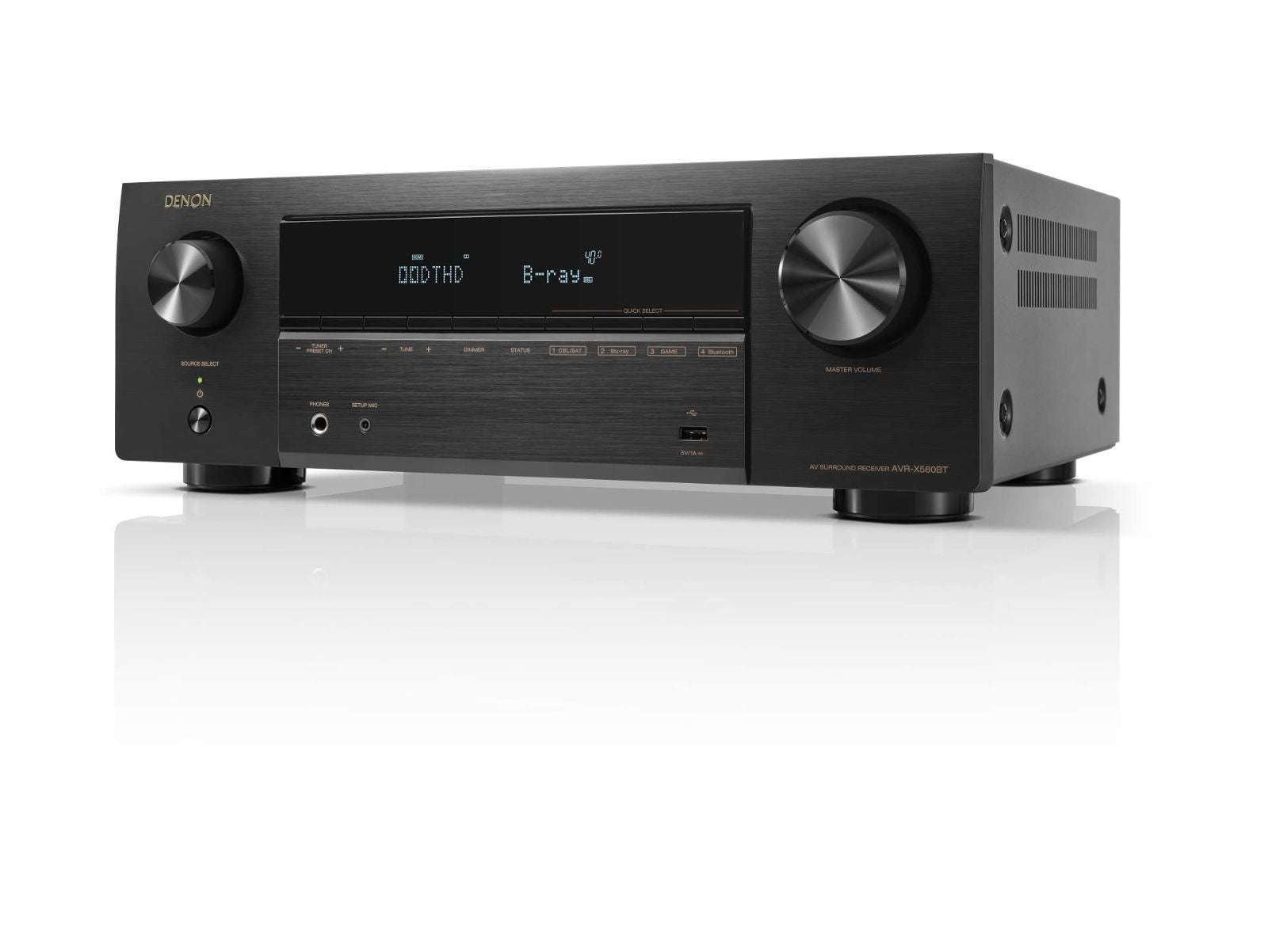 Av Amplifier Hd Hdr10+ Earc Ultra 8K 5.2Ch Avr-X580Btk Avr-X580Bt Denon