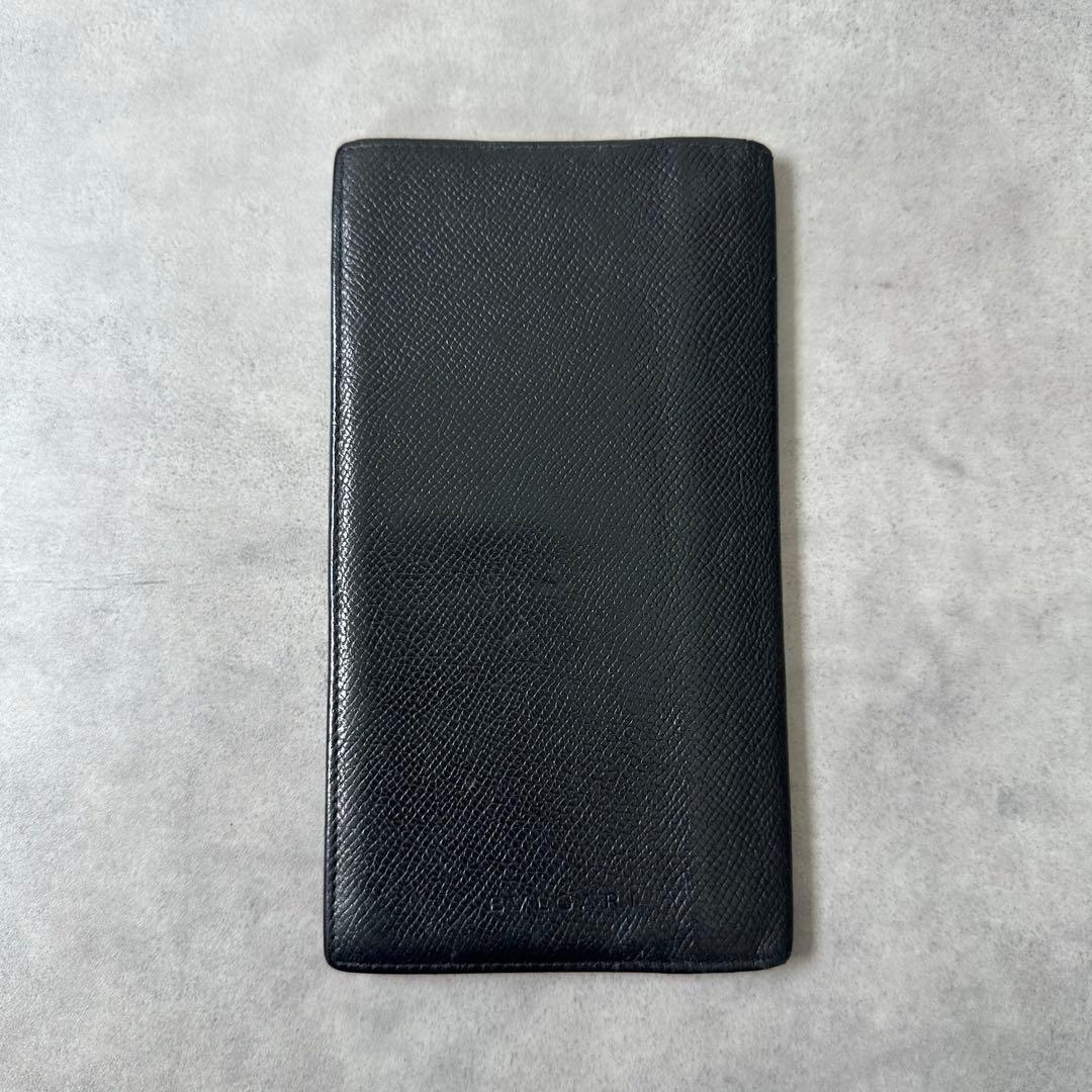 Bvlgari Long Wallets Embossed Logo Bifold Wallet