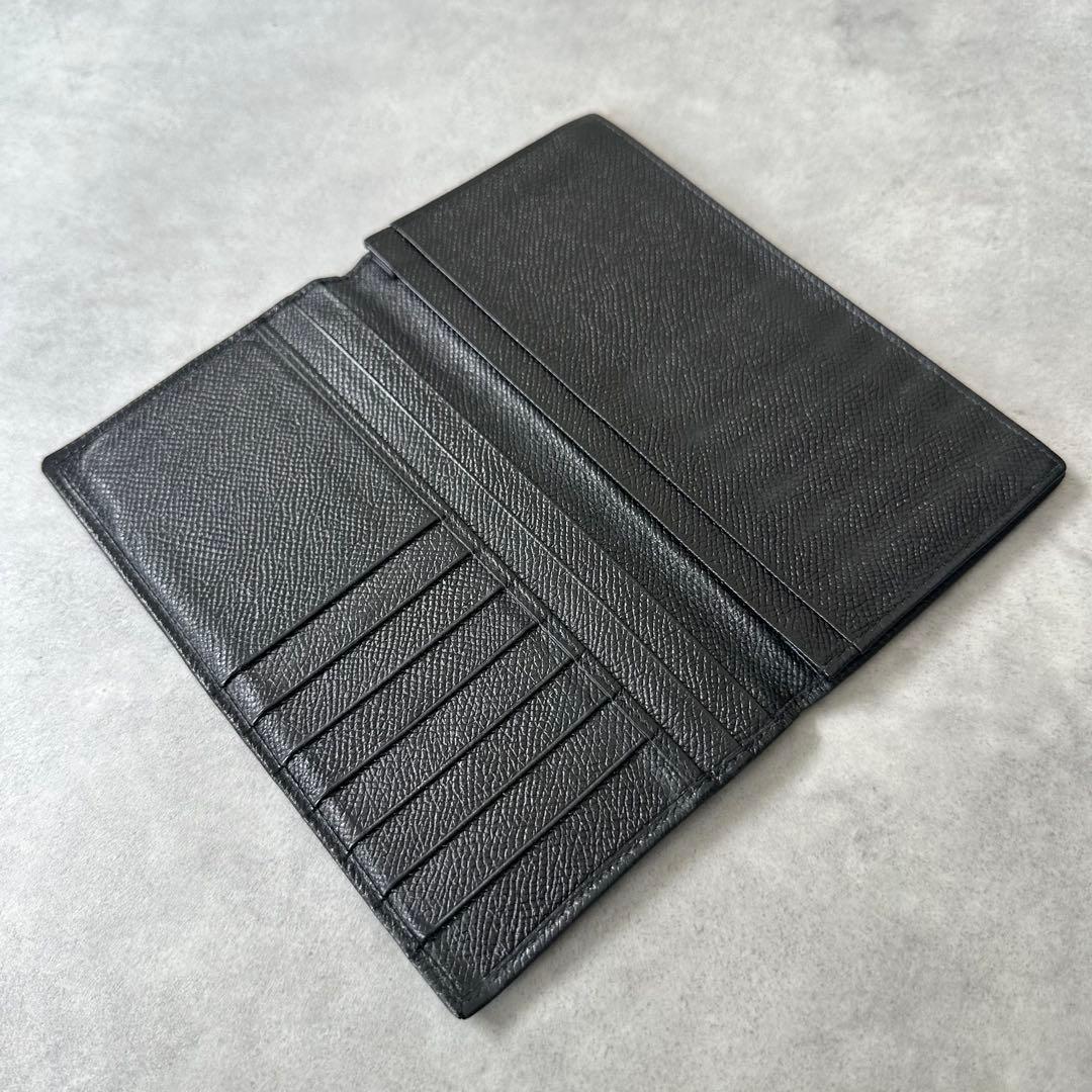 Bvlgari Long Wallets Embossed Logo Bifold Wallet