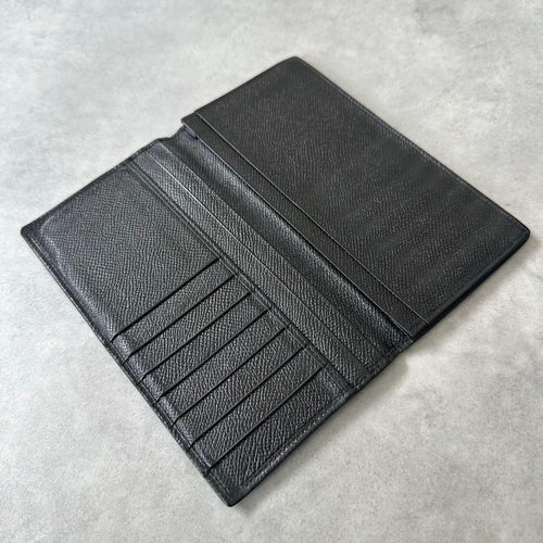 Bvlgari Long Wallets Embossed Logo Bifold Wallet