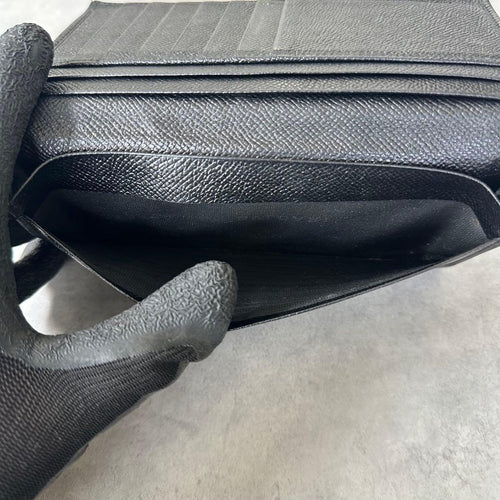 Bvlgari Long Wallets Embossed Logo Bifold Wallet