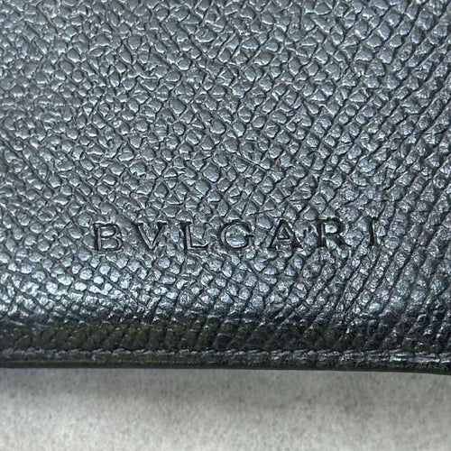 Bvlgari Long Wallets Embossed Logo Bifold Wallet