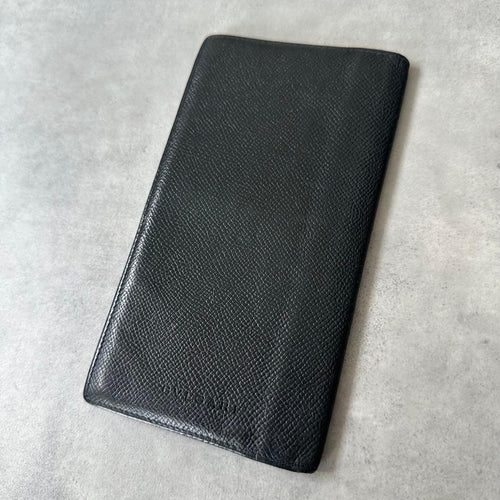 Bvlgari Long Wallets Embossed Logo Bifold Wallet