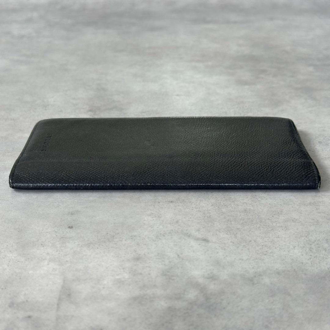 Bvlgari Long Wallets Embossed Logo Bifold Wallet
