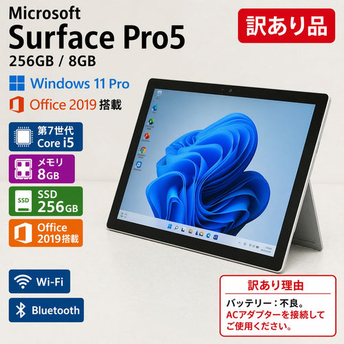Microsoft Windows Notebook Body Surface Pro5 256Gb/8Gb Ac Win11 Office2019