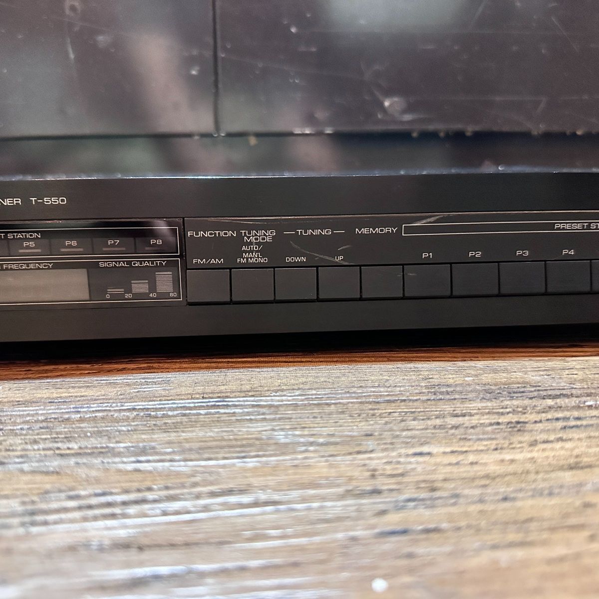 Yamaha Radio Tuner T-550 Natural Sound Am/Fm Stereo Fm/Am Black