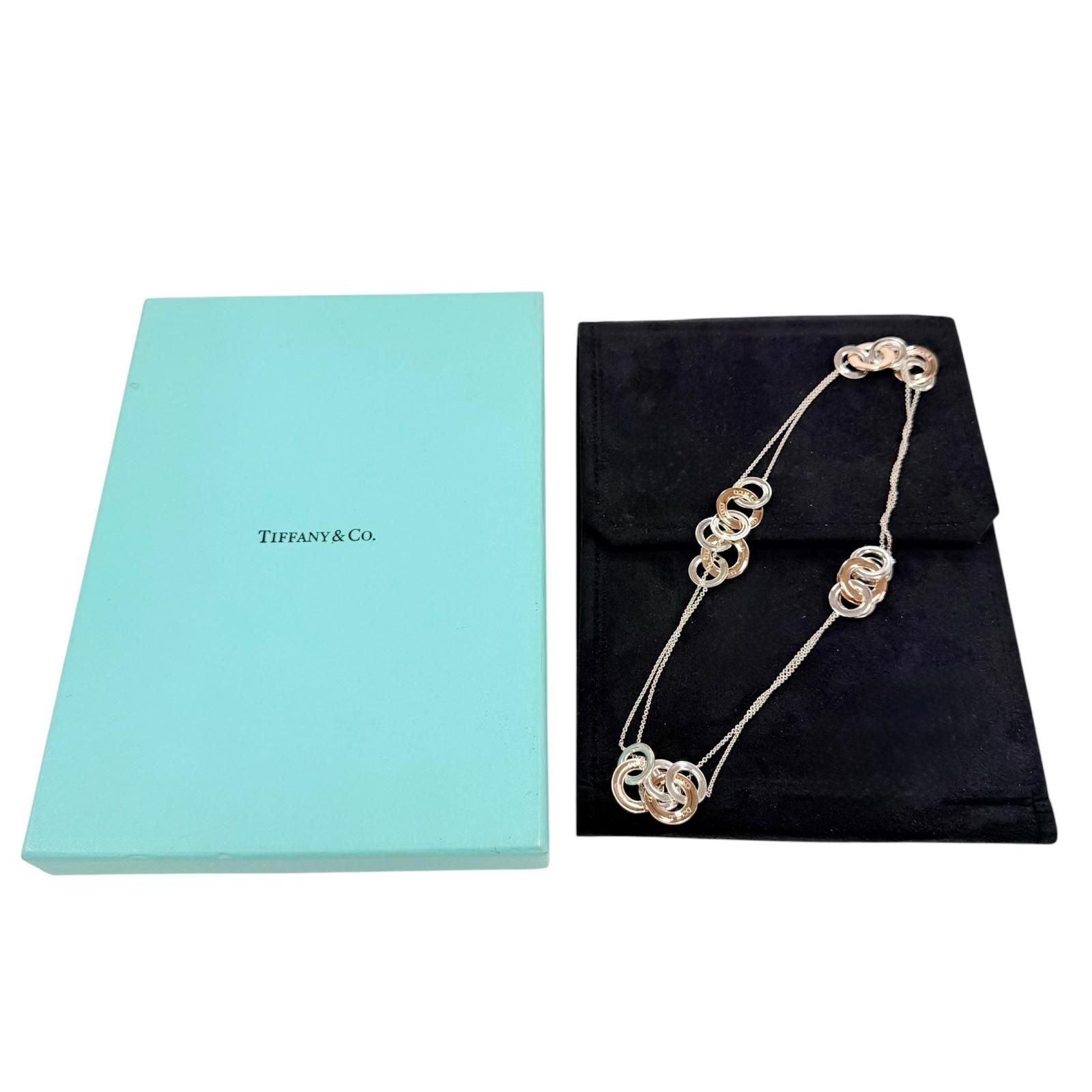 Tiffany Necklace Tiffany&Co. 1837 Sv925 34.4G (Color)