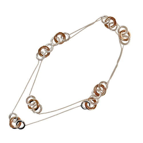 Tiffany Necklace Tiffany&Co. 1837 Sv925 34.4G (Color)
