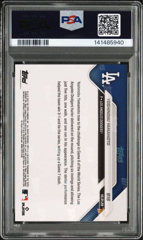 Topps Mlb Psa10