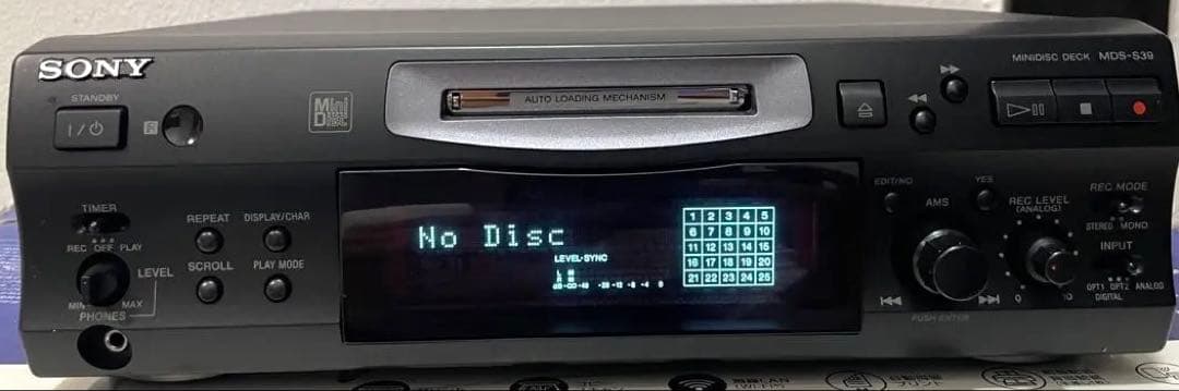 Sony Cd Md Cassette Deck Mds-S39