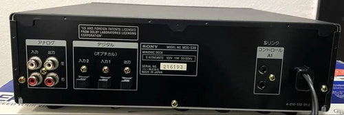 Sony Cd Md Cassette Deck Mds-S39