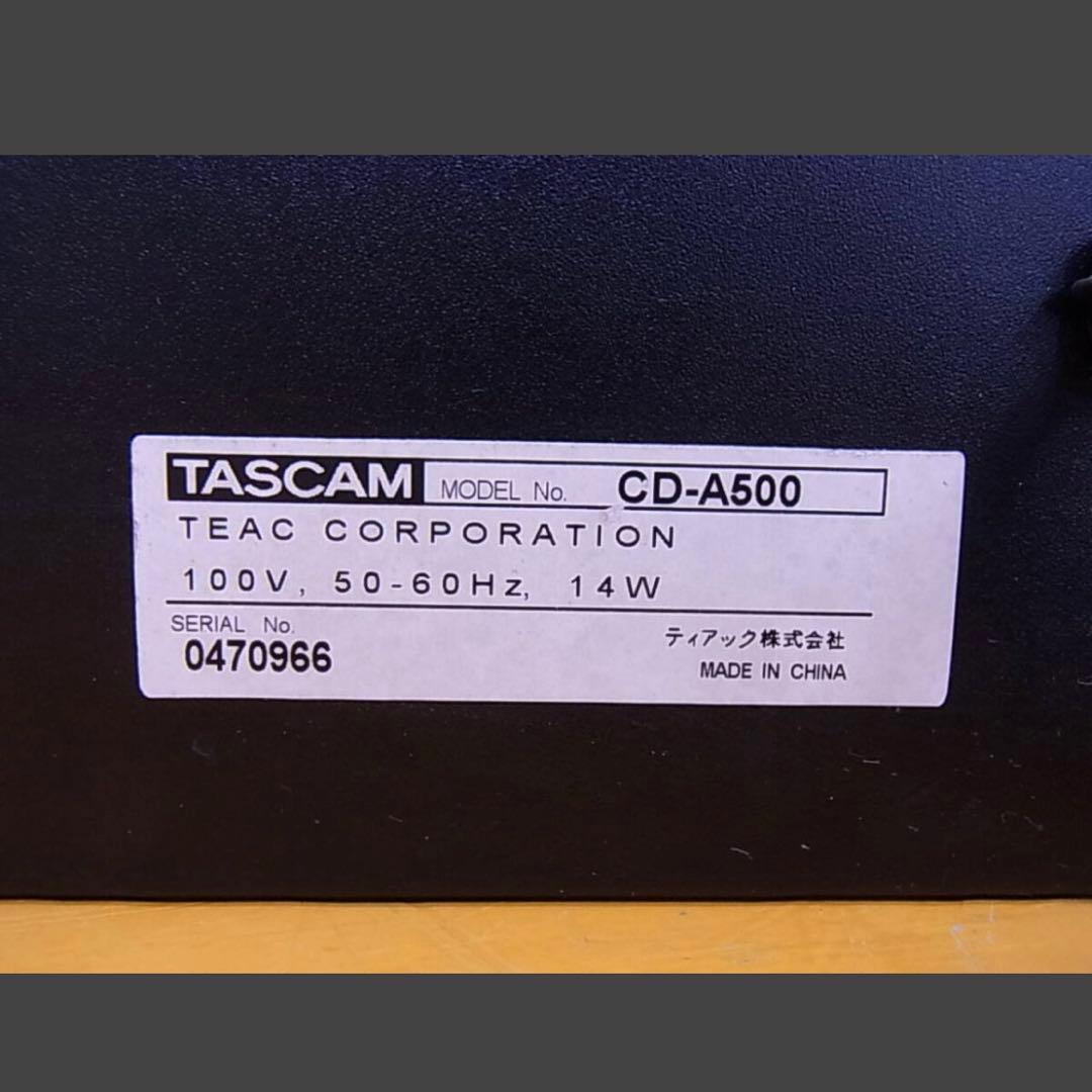 Tascam Cd, Md Cassette Decks Cd-A500