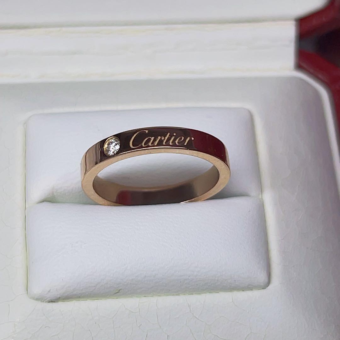Cartier Rings C K18Pg #49