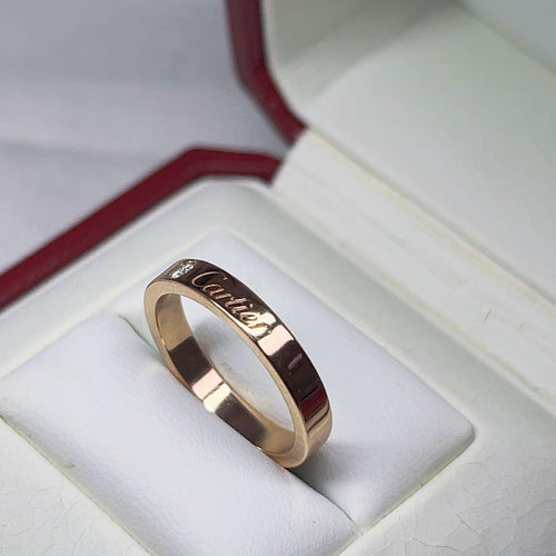 Cartier Rings C K18Pg #49