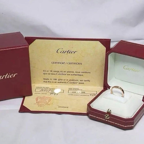 Cartier Rings C K18Pg #49