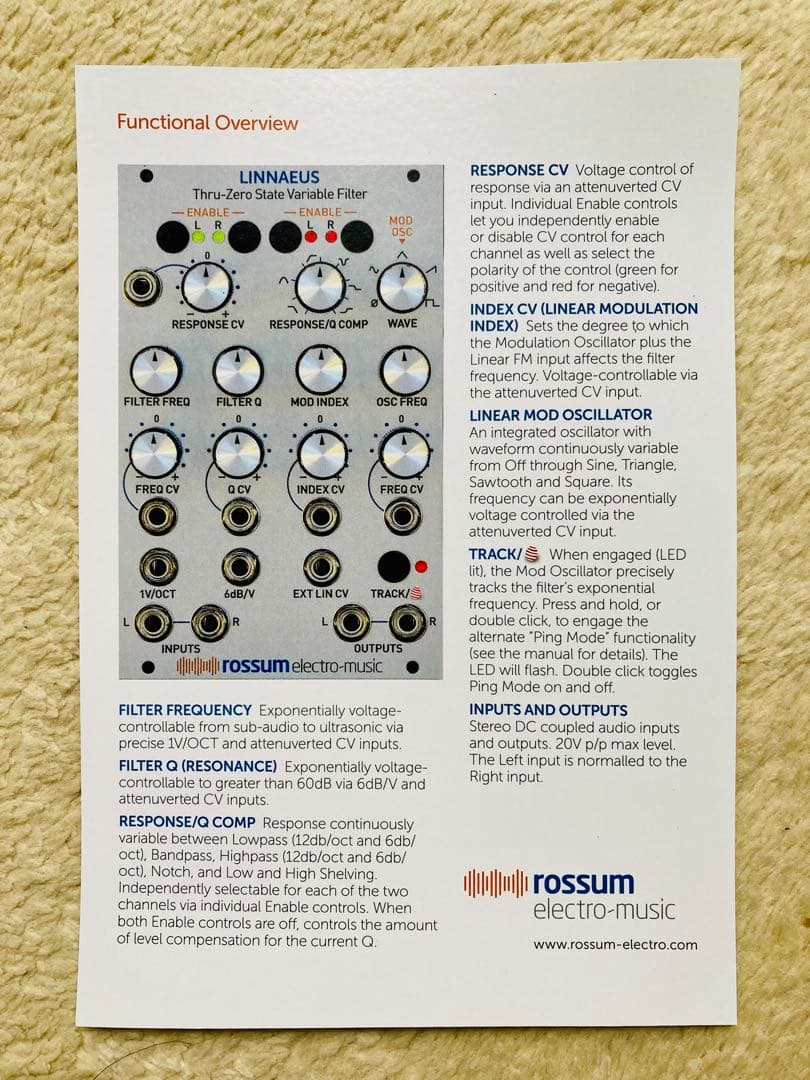 Modular Synthesizers 1 Rossum Electro-Music Linnaeus
