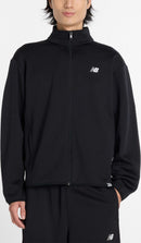 New Balance Tops (Other Than Jersey) Knit Track Jacket Mj61H8Ov Bk