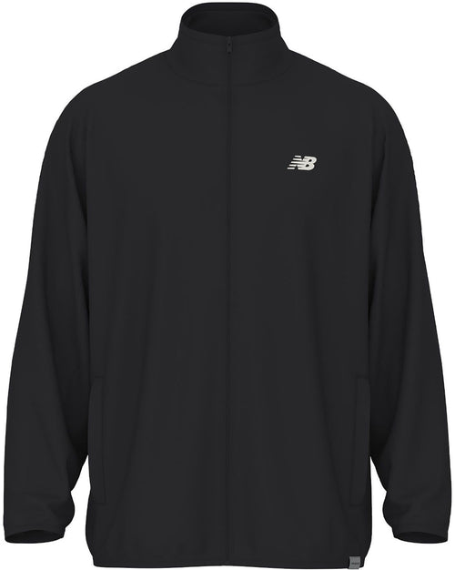 New Balance Tops (Other Than Jersey) Knit Track Jacket Mj61H8Ov Bk