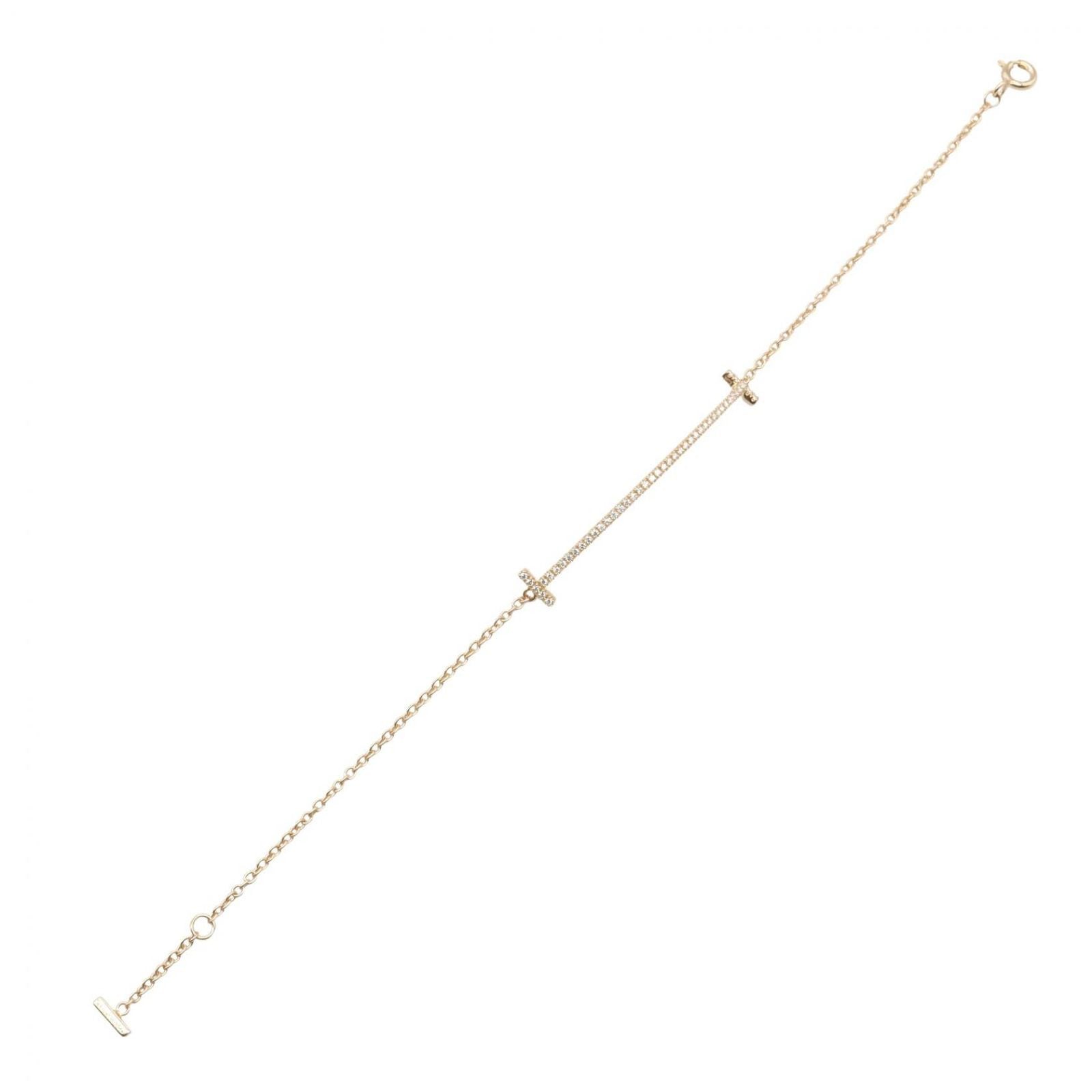 Tiffany Bracelet Co T 16.5 K18Pg