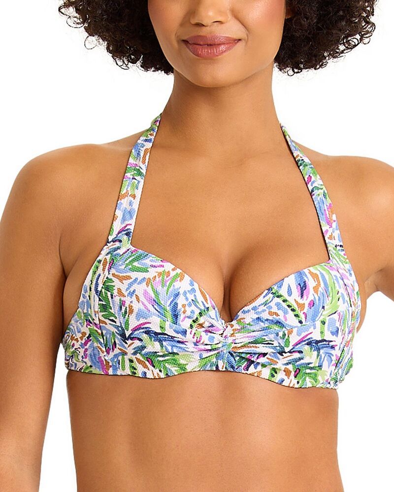 Others Tommy Bahama Poolside Palms Underwire Halter Bikini Top Four Leaf Clover