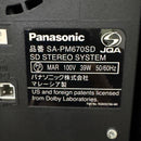 Panasonic Mini Component Systems Sa-Pm670Sd Cd Md 2008