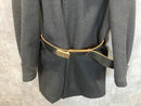 Others 90S Archive Comme Des Garcons Homme Leather-Belted Wool Half Coat Sizem
