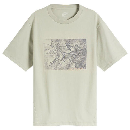 T -Shirt Arcteryx Kragg Cotton Lithographica Tshirt Habitat