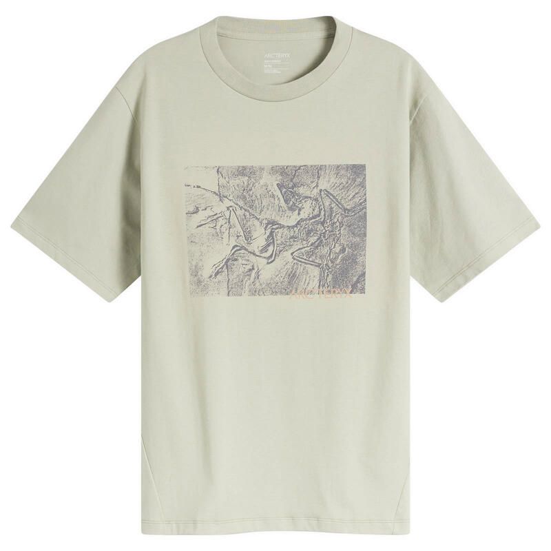 T -Shirt Arcteryx Kragg Cotton Lithographica Tshirt Habitat