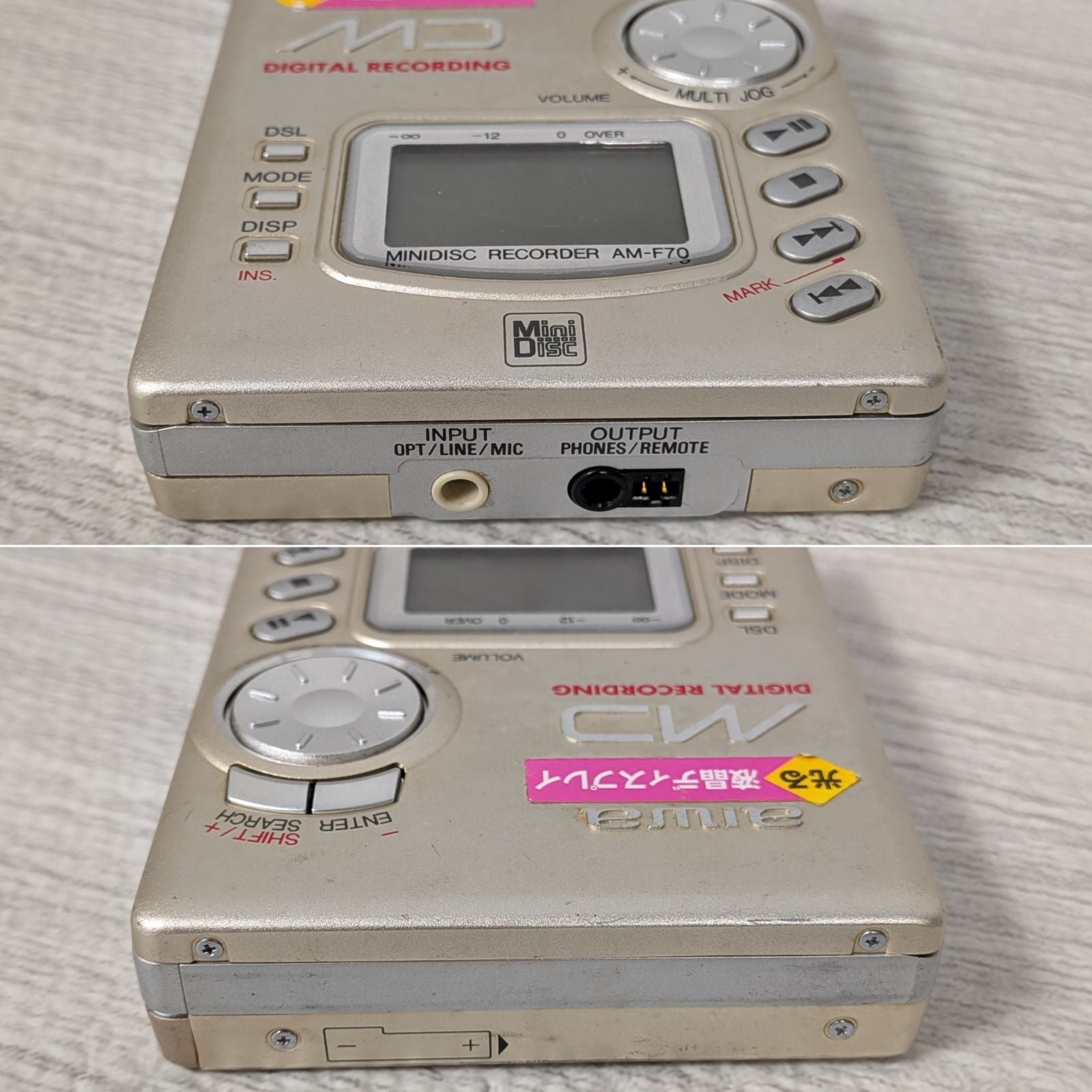 Aiwa Portable Md Player Am-F70 Rc-Hx30