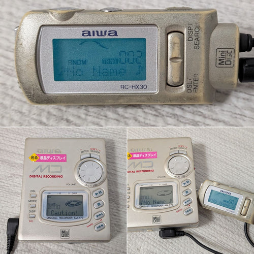 Aiwa Portable Md Player Am-F70 Rc-Hx30