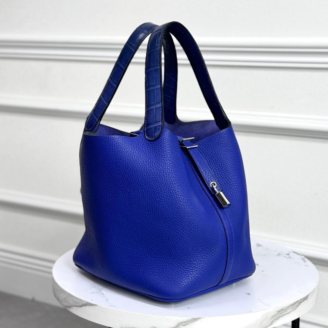 Hermes Handbags Mm Blueelectric