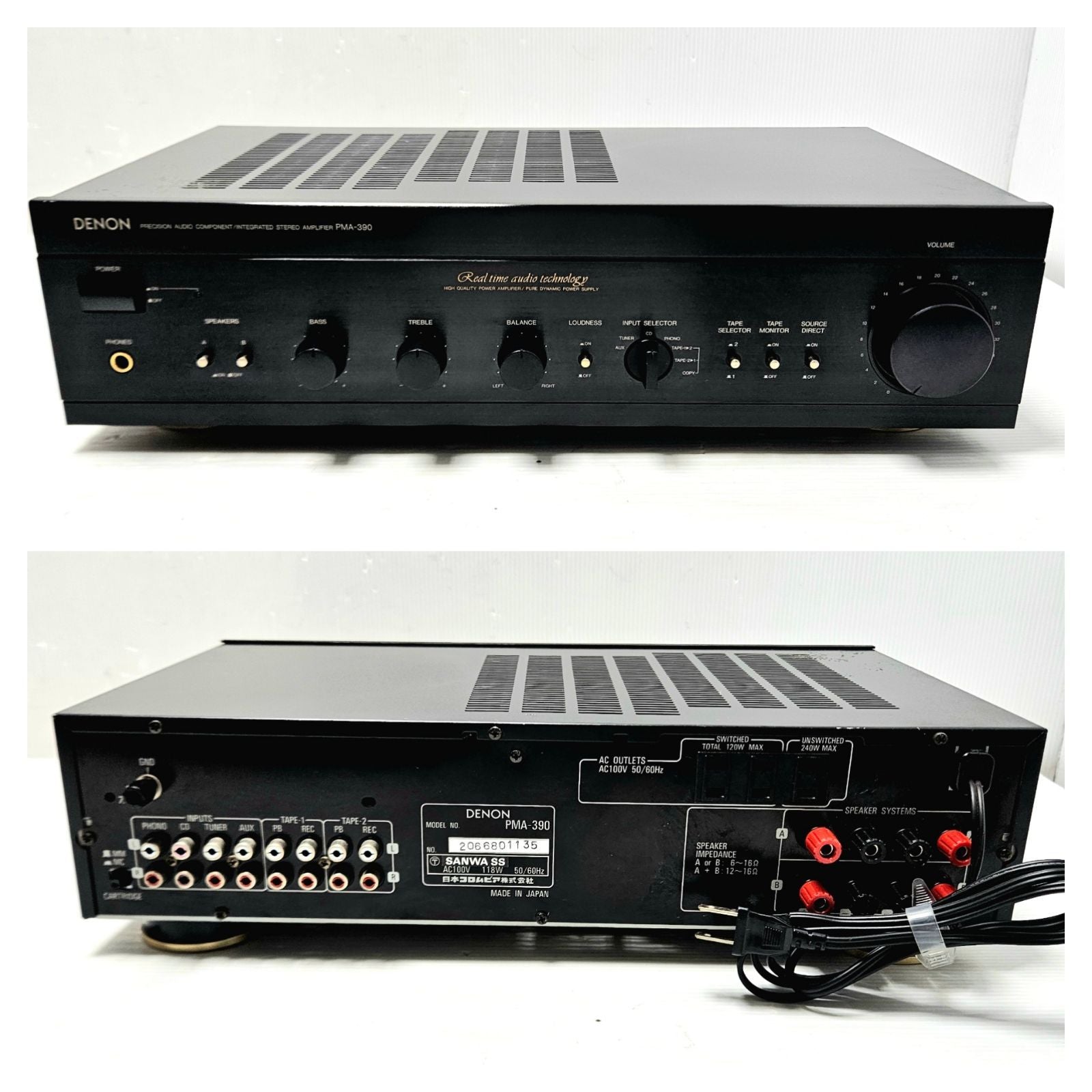 Premium Amplifier Denon Pma-390 Aux