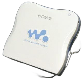 Portable Md Player Sony Mz-E600 W) Mdlp