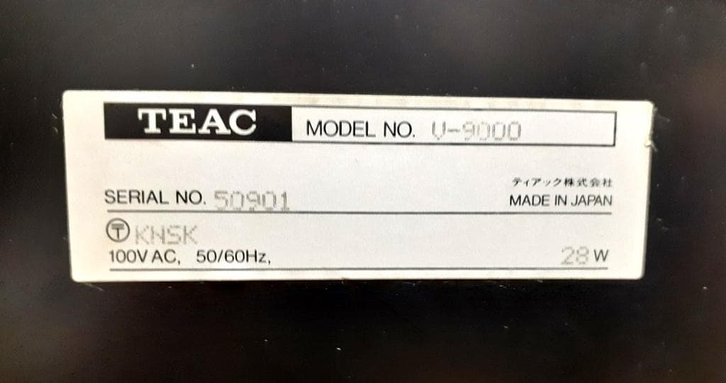Teac Cassette Player 3-Head System V-9000